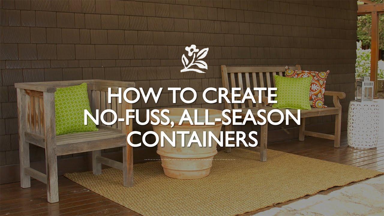 How to Create, No-Fuss, All-Season Containers