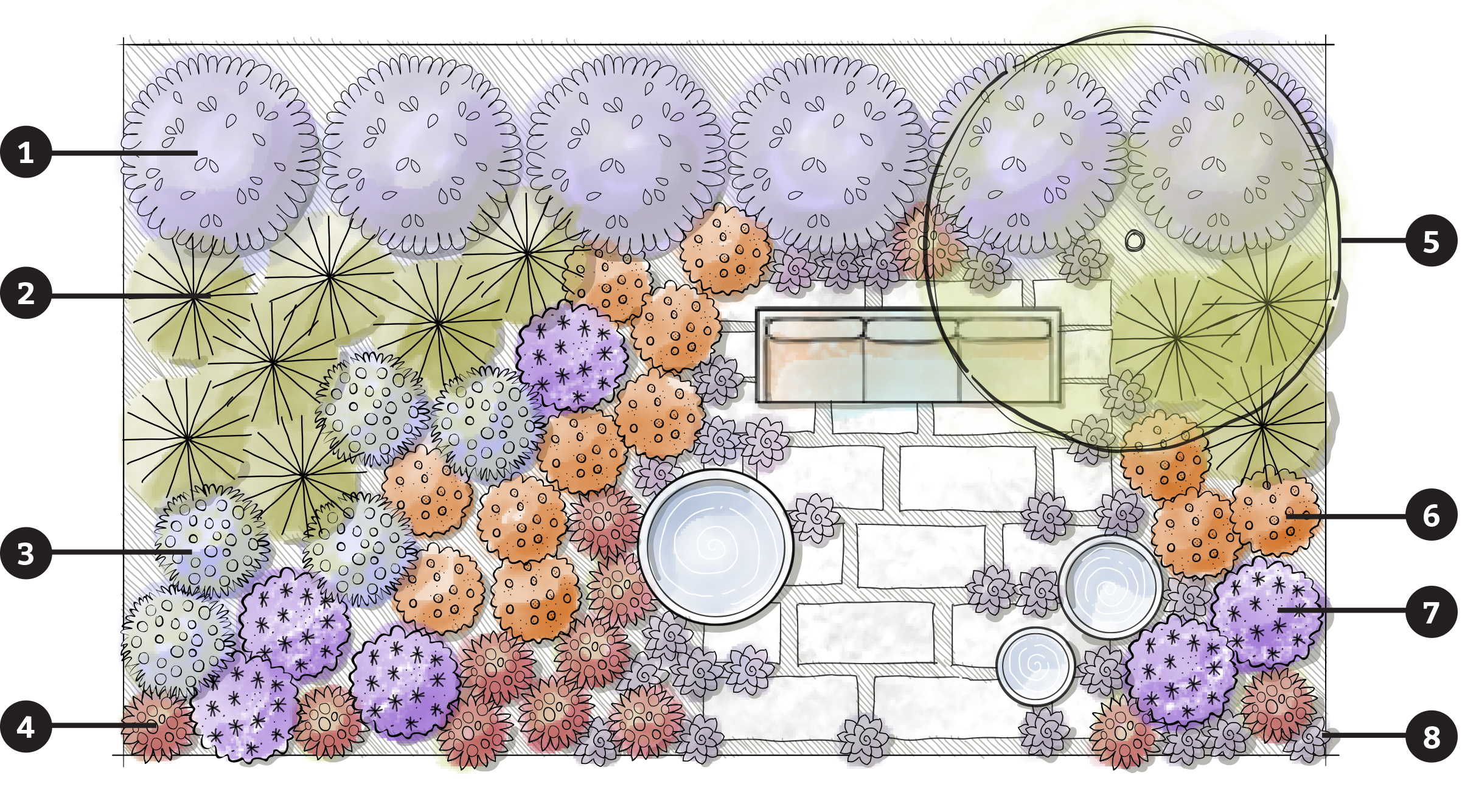 pollinator garden landscape plan